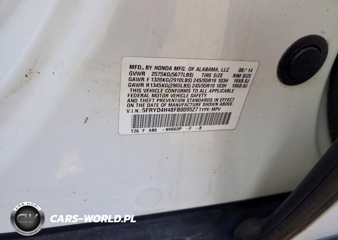 2015 Acura Mdx Technology VIN:5FRYD4H48FB009527 - 13