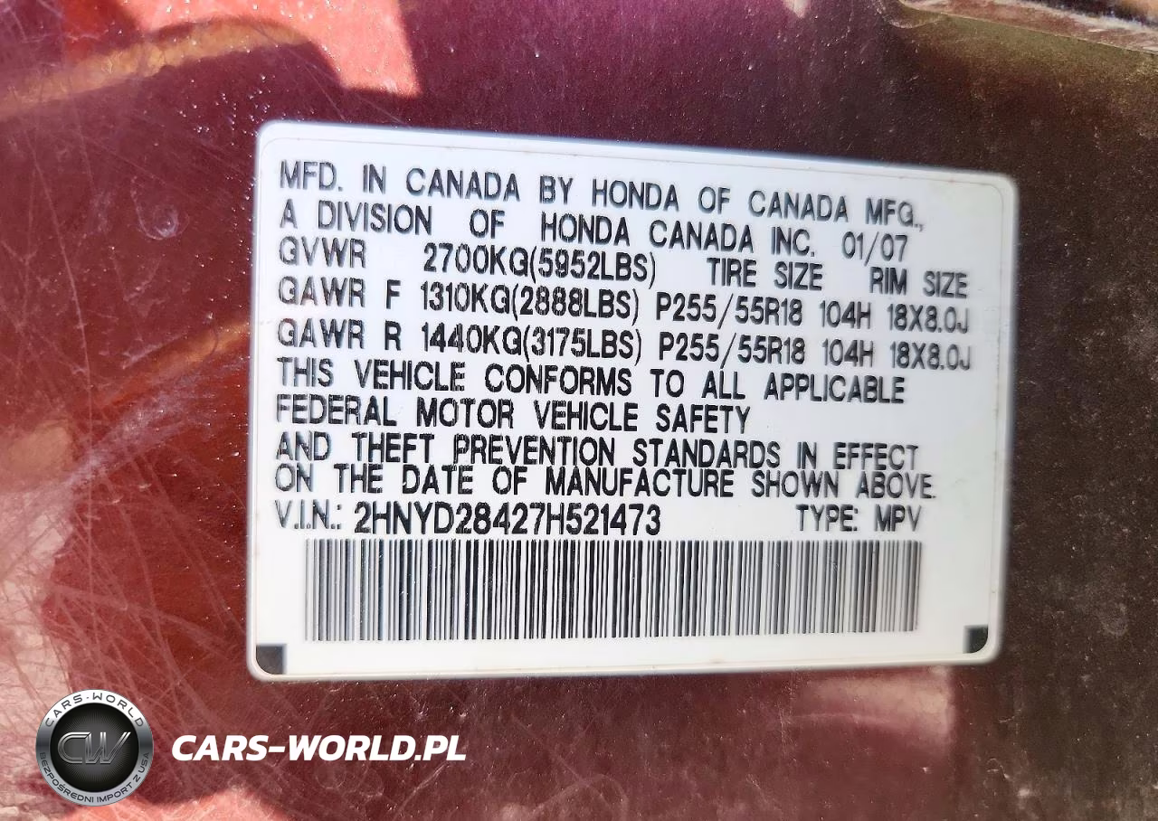 2007 Acura Mdx Technology VIN:2HNYD28427H521473 - 13