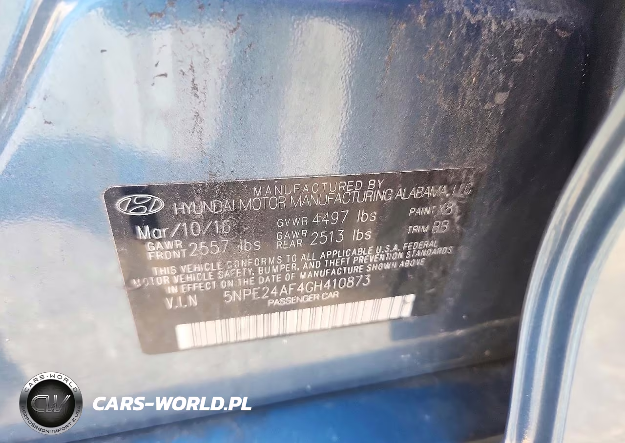 2016 Hyundai Sonata Se VIN:5NPE24AF4GH410873 - 12