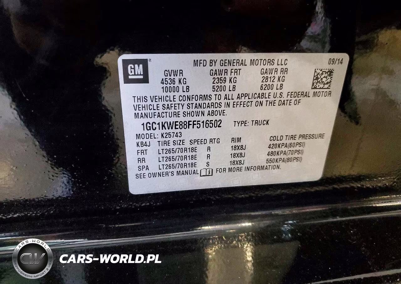 2015 Chevrolet Silverado K2500 Heavy Duty Ltz VIN:1GC1KWE88FF516502 - 12