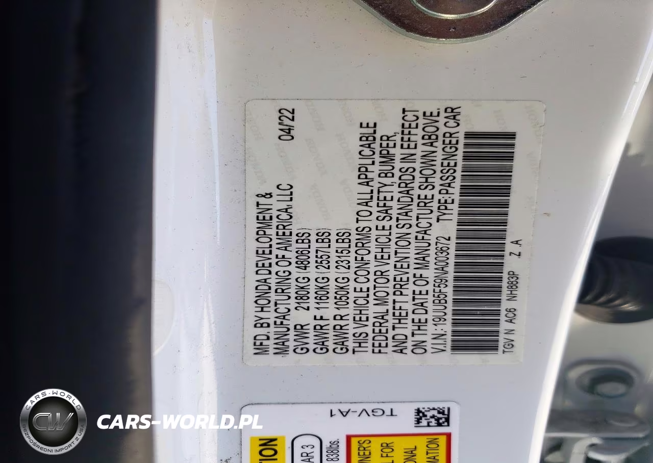 2022 Acura Tlx A-Spec Package VIN:19UUB5F59NA003672 - 12