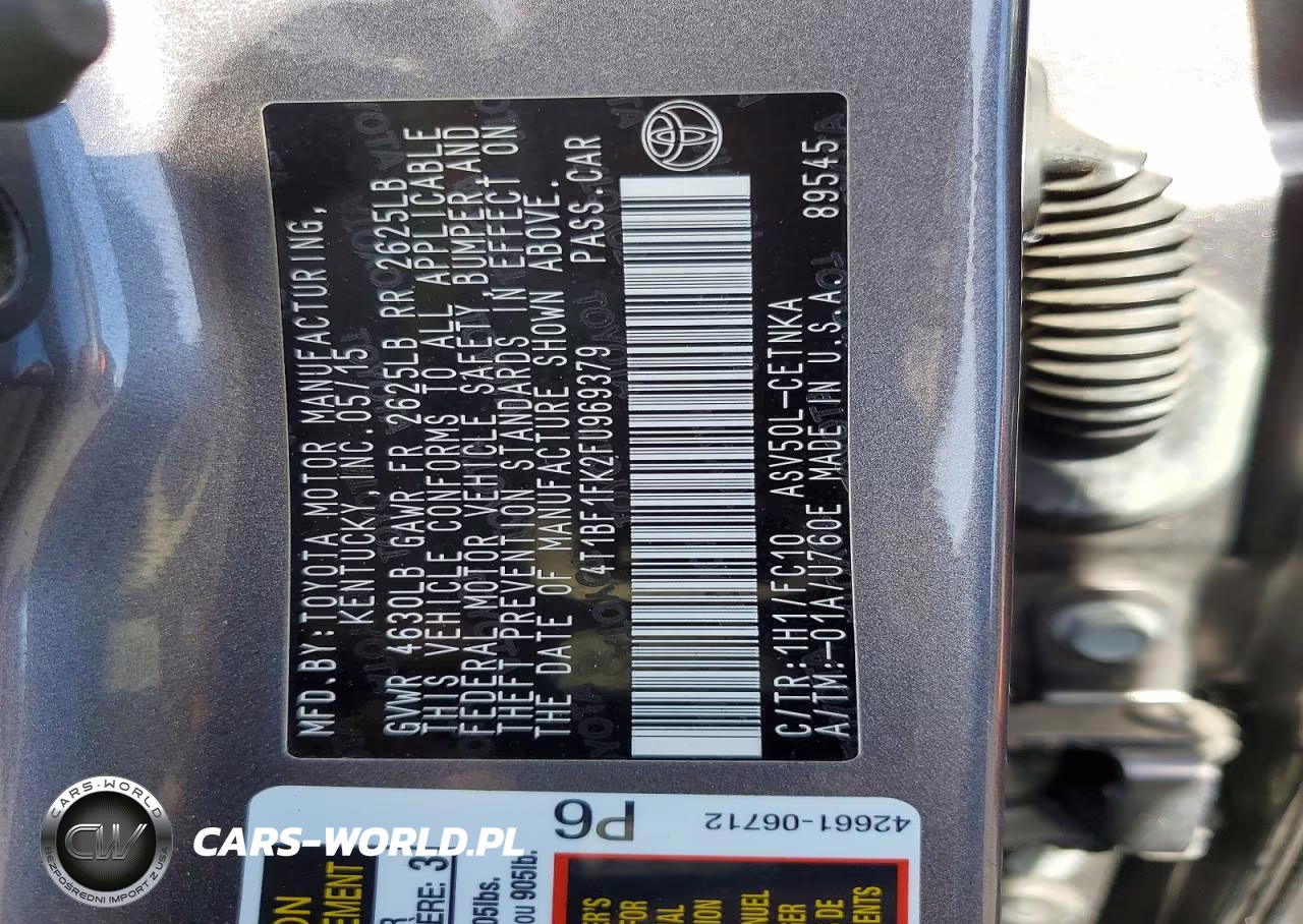 2015 Toyota Camry Le VIN:4T1BF1FK2FU969379 - 13