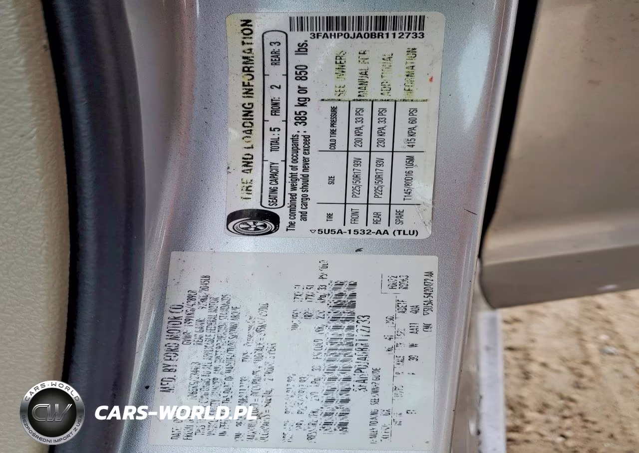 2011 Ford Fusion Sel VIN:3FAHP0JA0BR112733 - 13