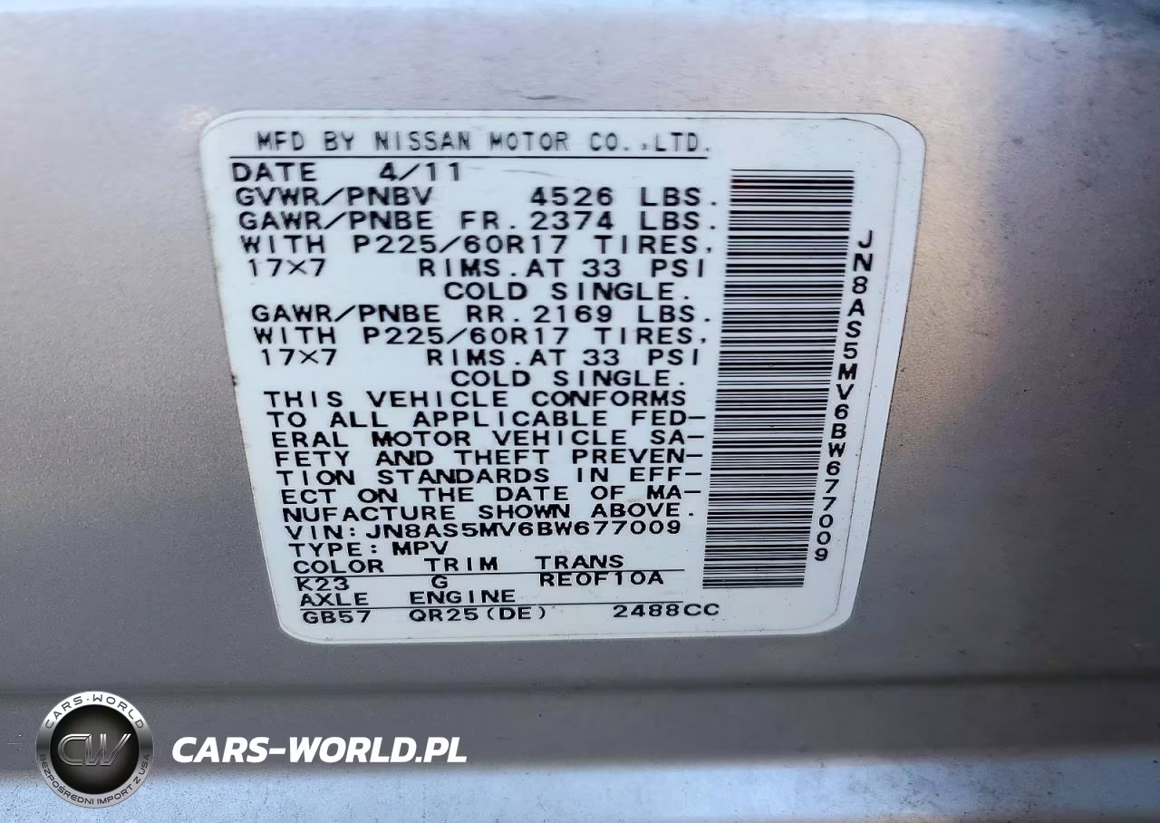 2011 Nissan Rogue S VIN:JN8AS5MV6BW677009 - 13