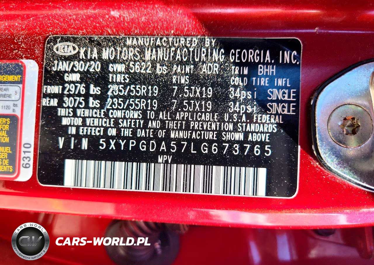 2020 Kia Sorento S VIN:5XYPGDA57LG673765 - 12