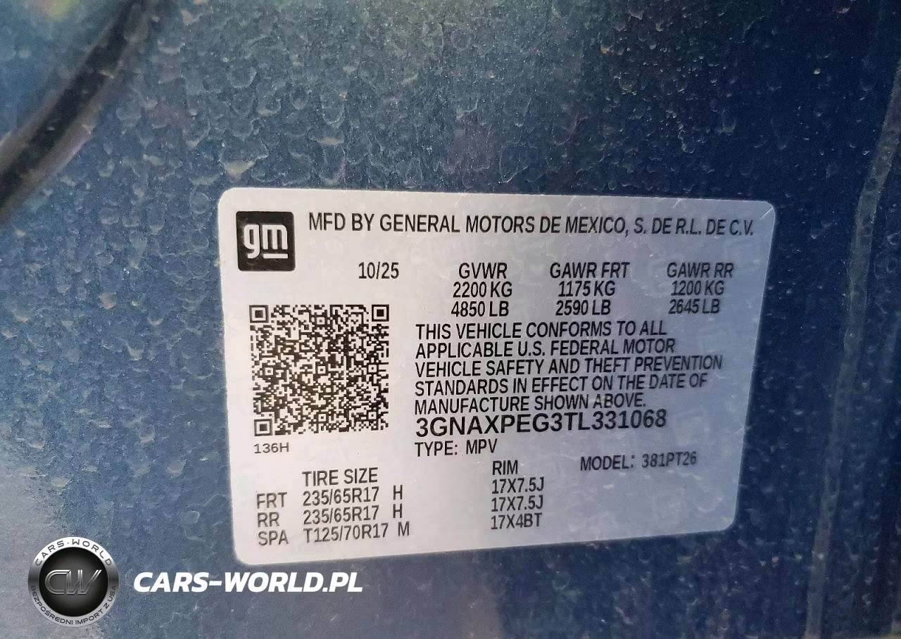2026 Chevrolet Equinox Lt VIN:3GNAXPEG3TL331068 - 13