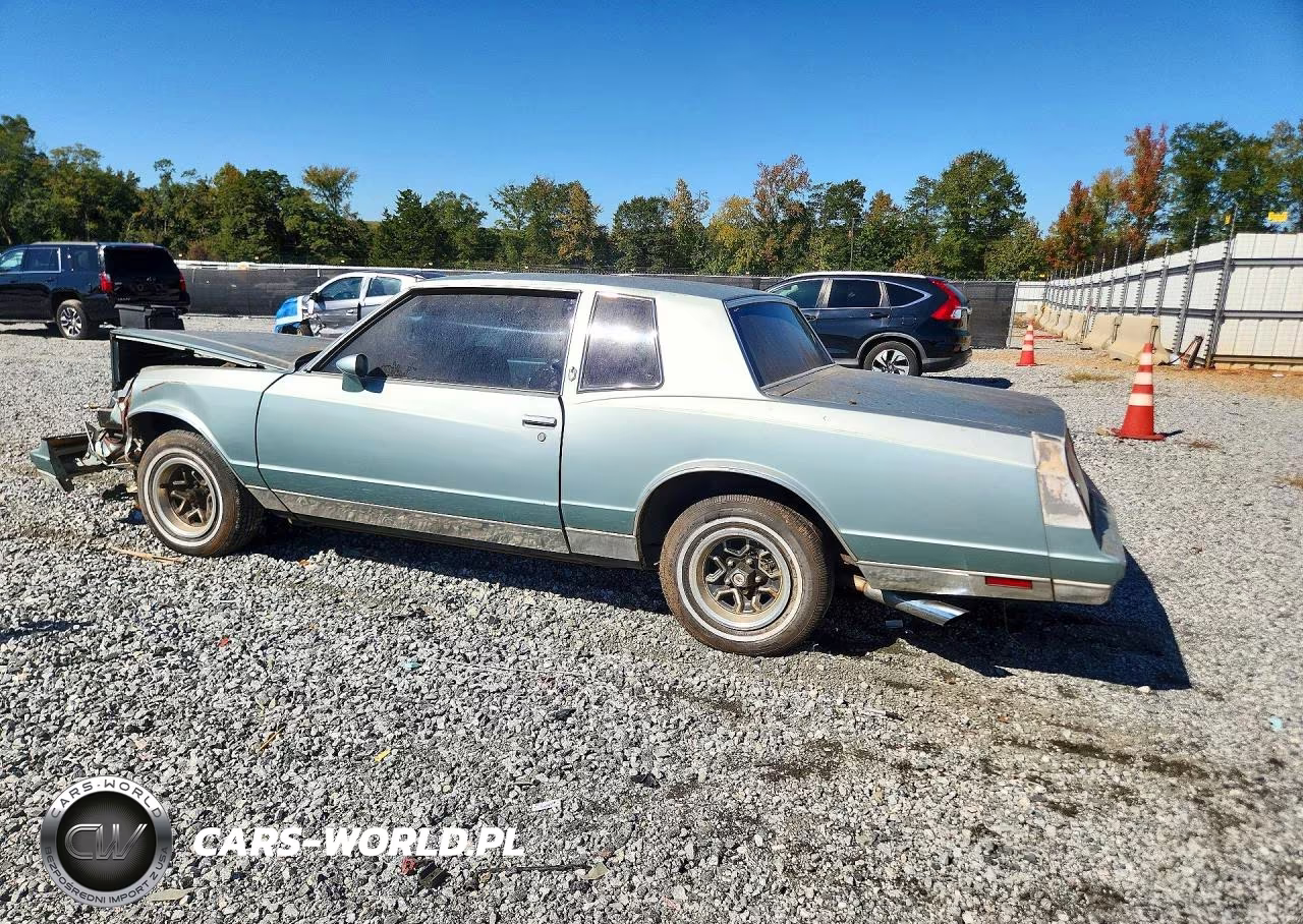 1981 Chevrolet Monte Carlo VIN:2G1AZ37K6B1413673 - 2