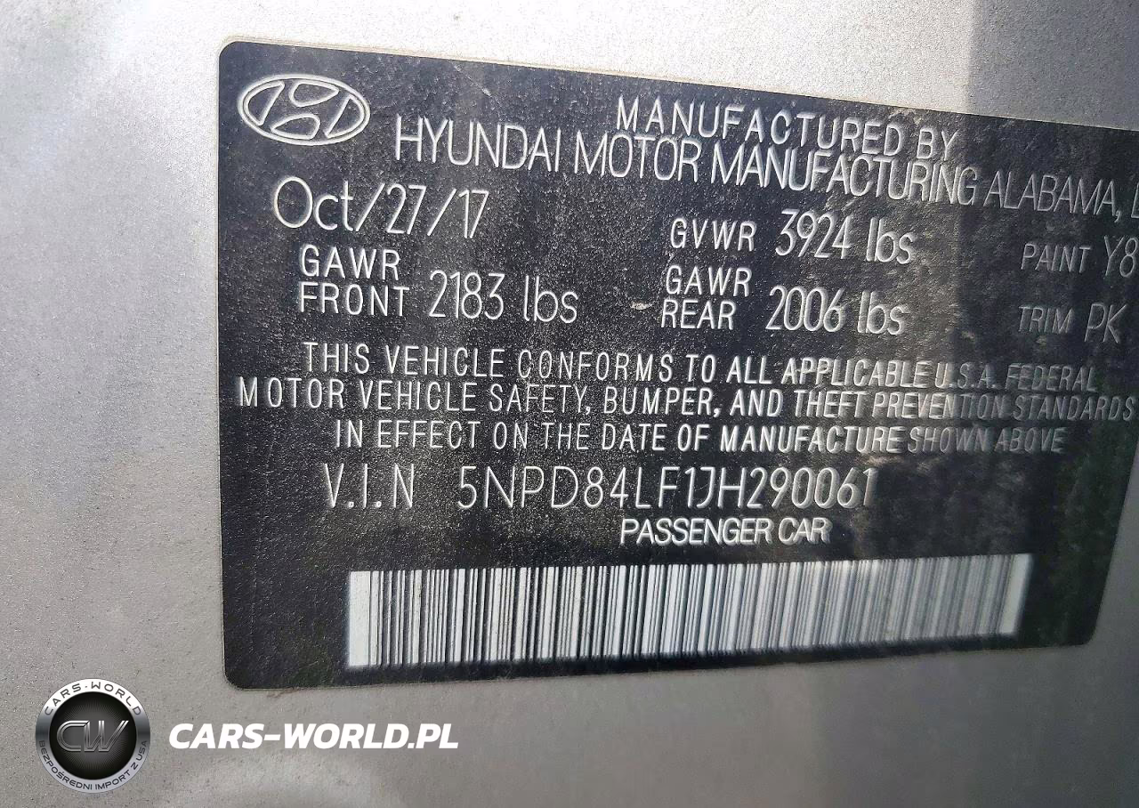 2018 Hyundai Elantra Sel VIN:5NPD84LF1JH290061 - 12