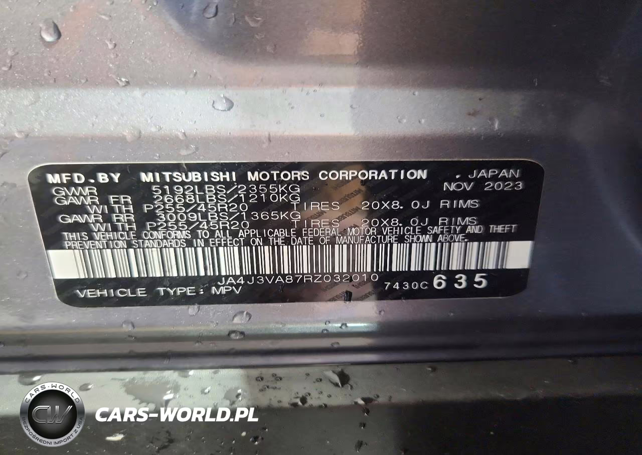 2024 Mitsubishi Outlander Se VIN:JA4J3VA87RZ032010 - 14