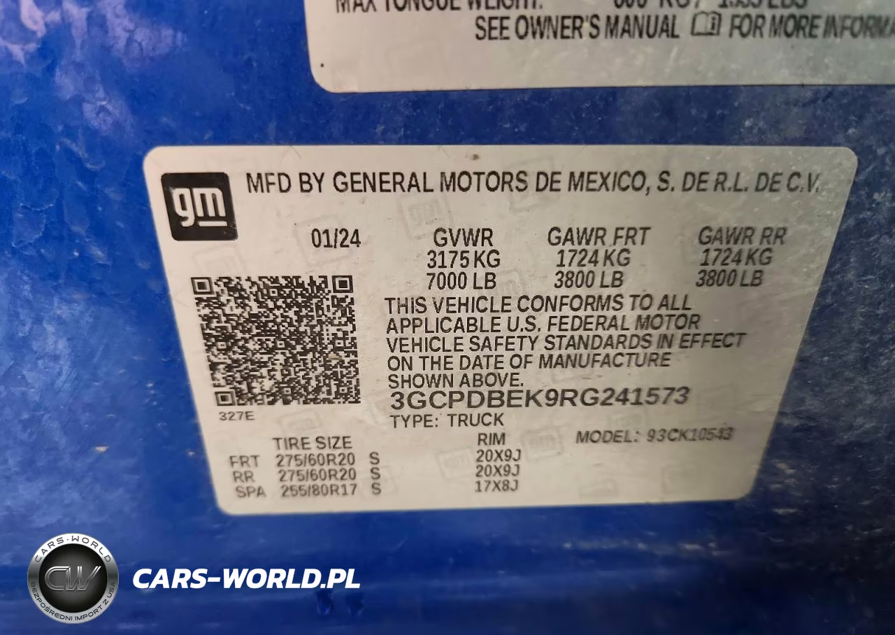 2024 Chevrolet Silverado K1500 Custom VIN:3GCPDBEK9RG241573 - 12