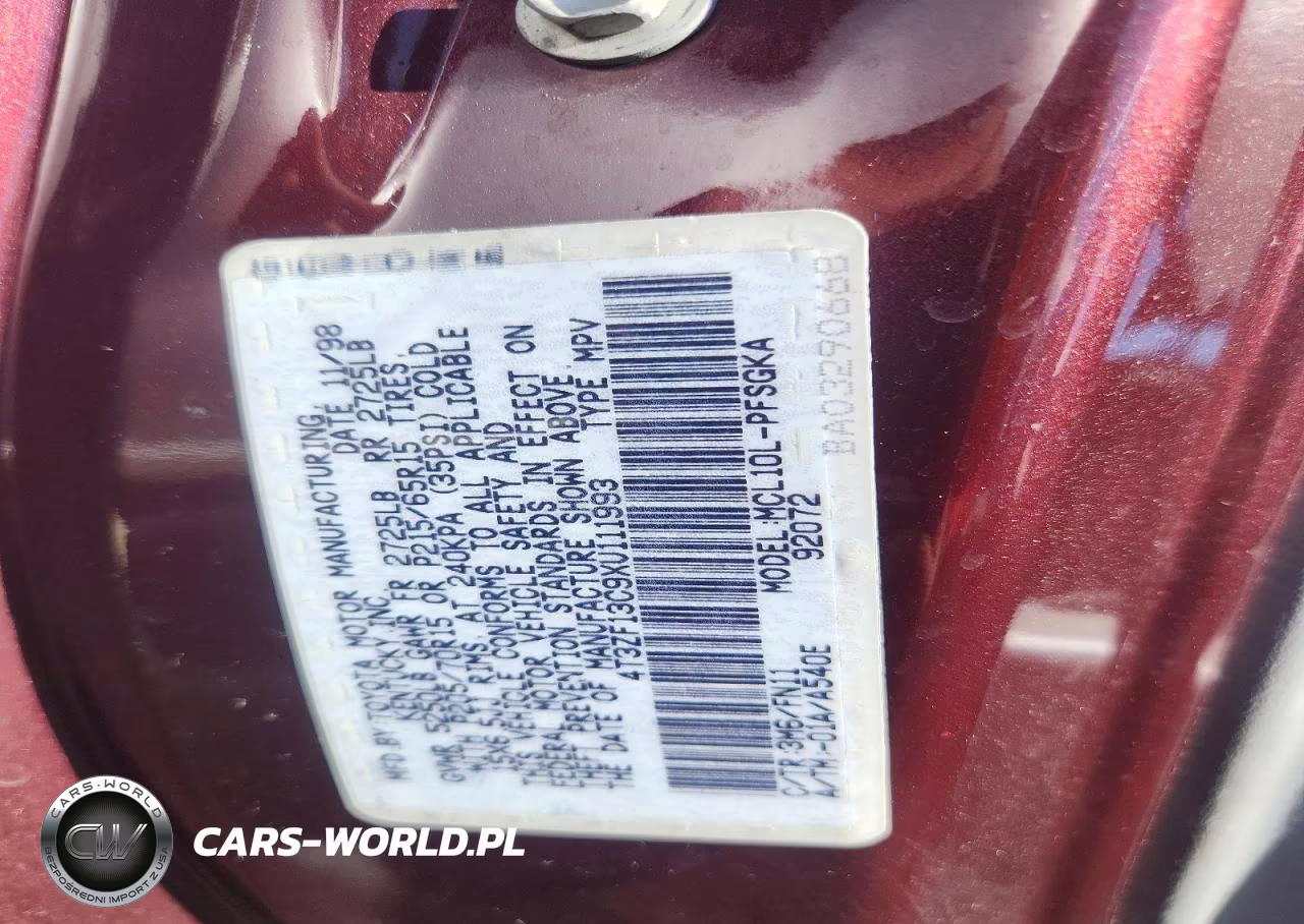 1999 Toyota Sienna Le VIN:4T3ZF13C9XU111993 - 14
