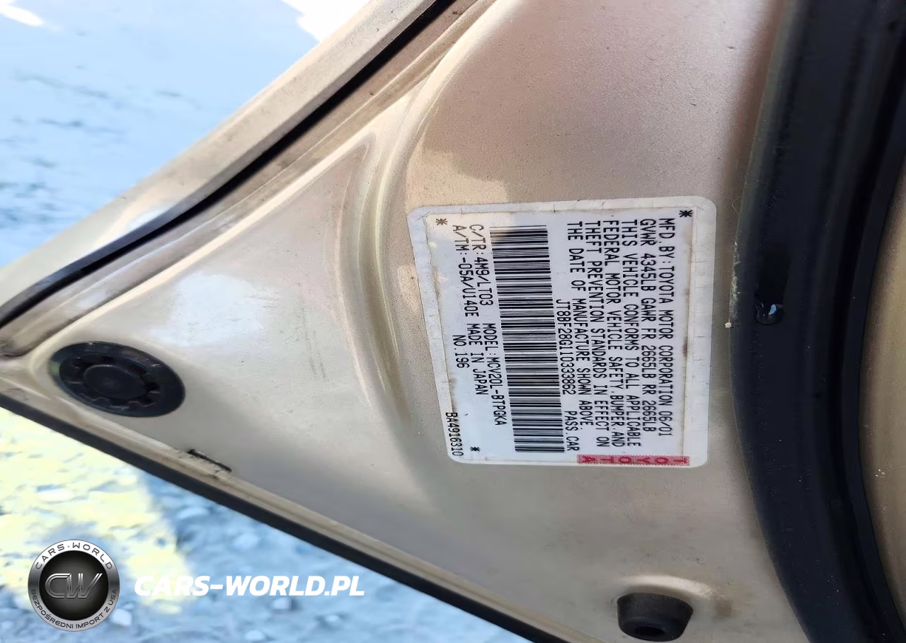 2001 Lexus Es 300 VIN:JT8BF28G110333862 - 12