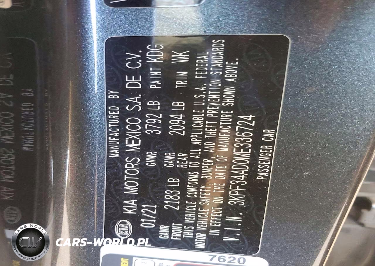 2021 Kia Forte Gt Line VIN:3KPF34AD0ME336724 - 13
