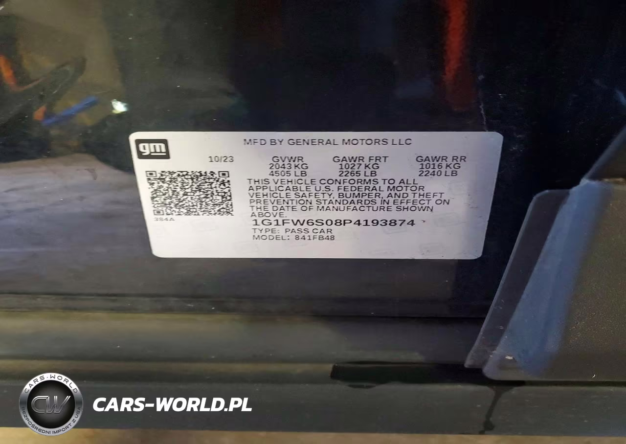2023 Chevrolet Bolt Ev 1Lt VIN:1G1FW6S08P4193874 - 12
