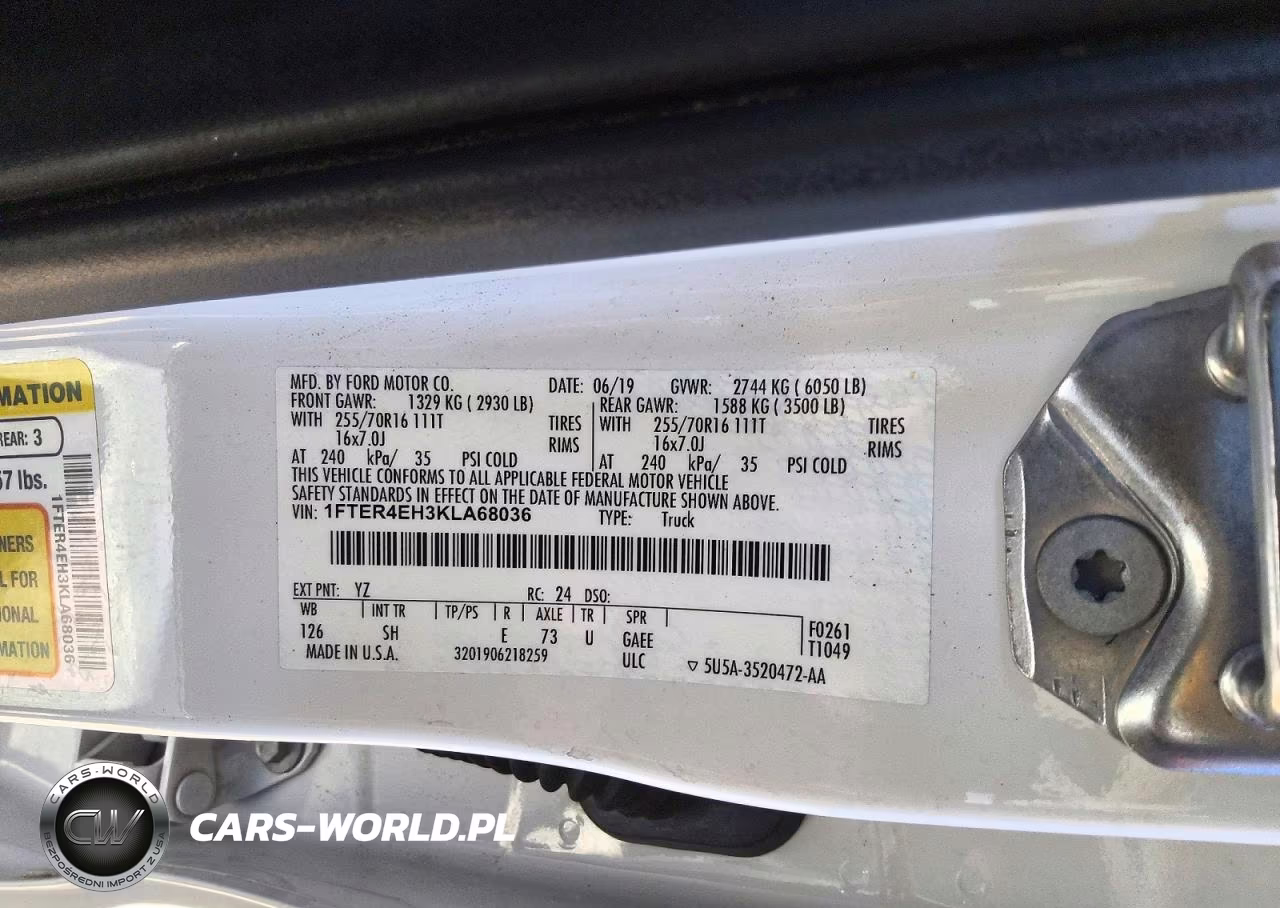 2019 Ford Ranger Xl VIN:1FTER4EH3KLA68036 - 12