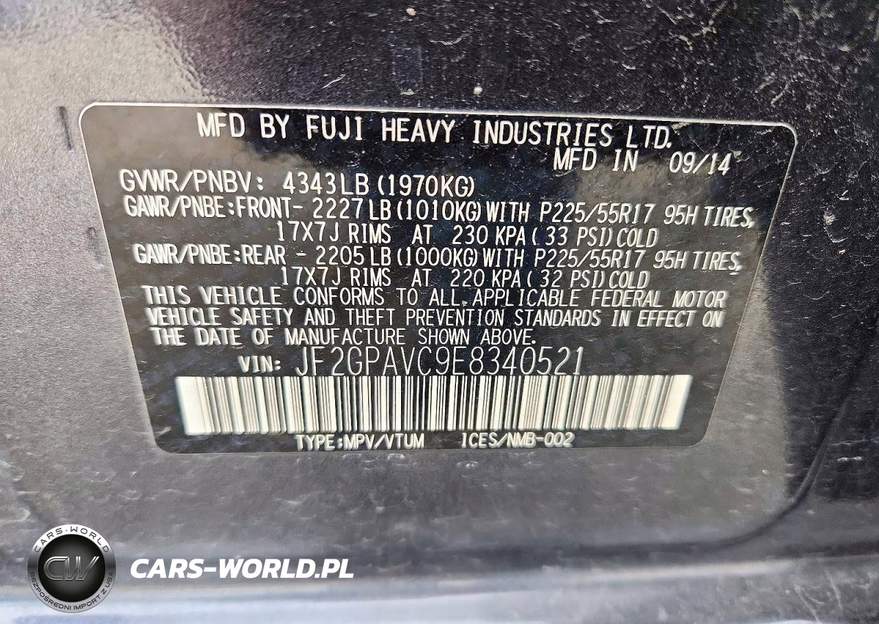 2014 Subaru Xv Crosstrek 2.0 Premium VIN:JF2GPAVC9E8340521 - 13