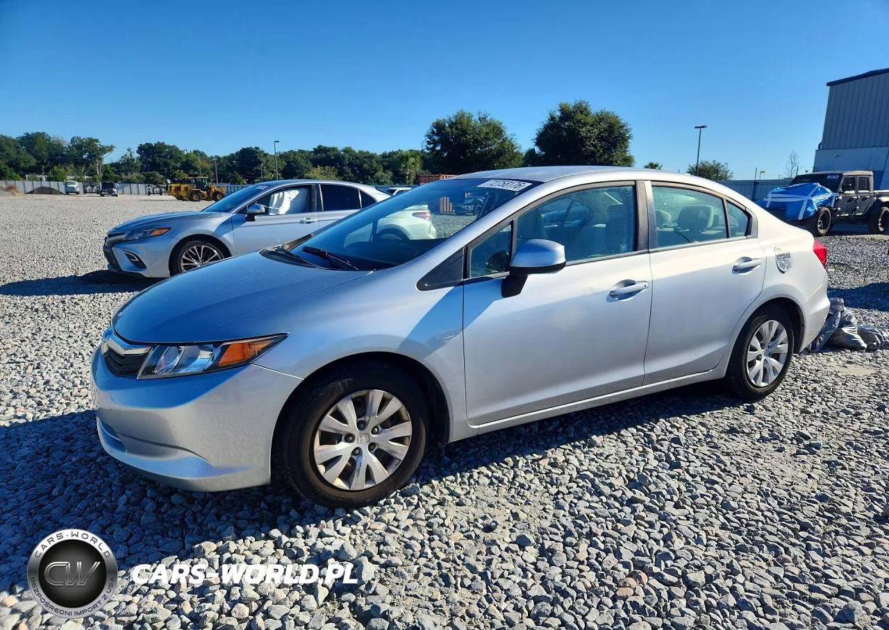 2012 Honda Civic Lx VIN:2HGFB2F59CH611455 - 1
