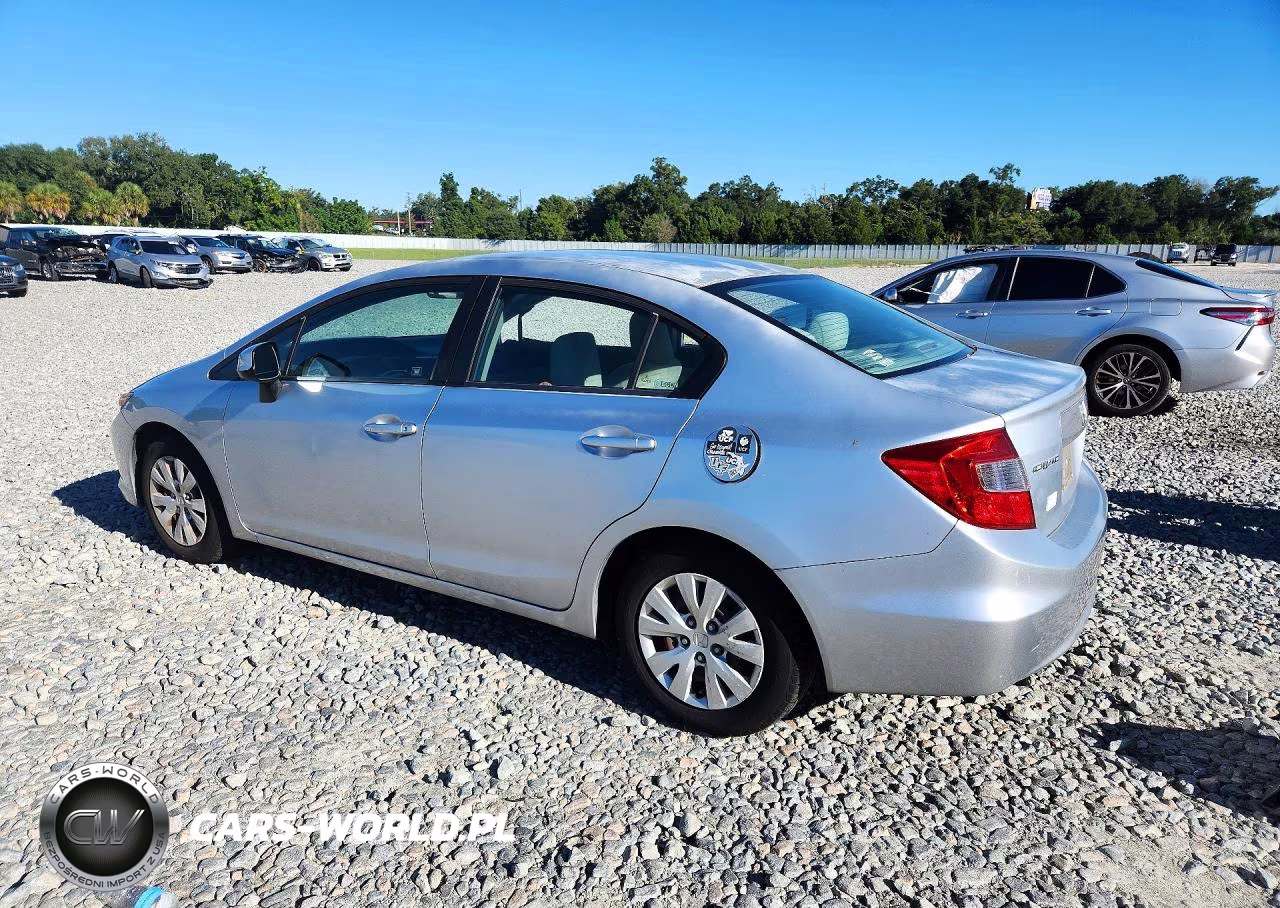 2012 Honda Civic Lx VIN:2HGFB2F59CH611455 - 2