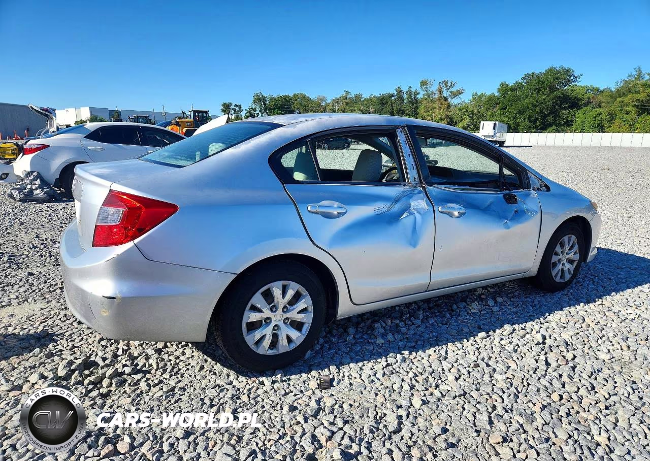 2012 Honda Civic Lx VIN:2HGFB2F59CH611455 - 3