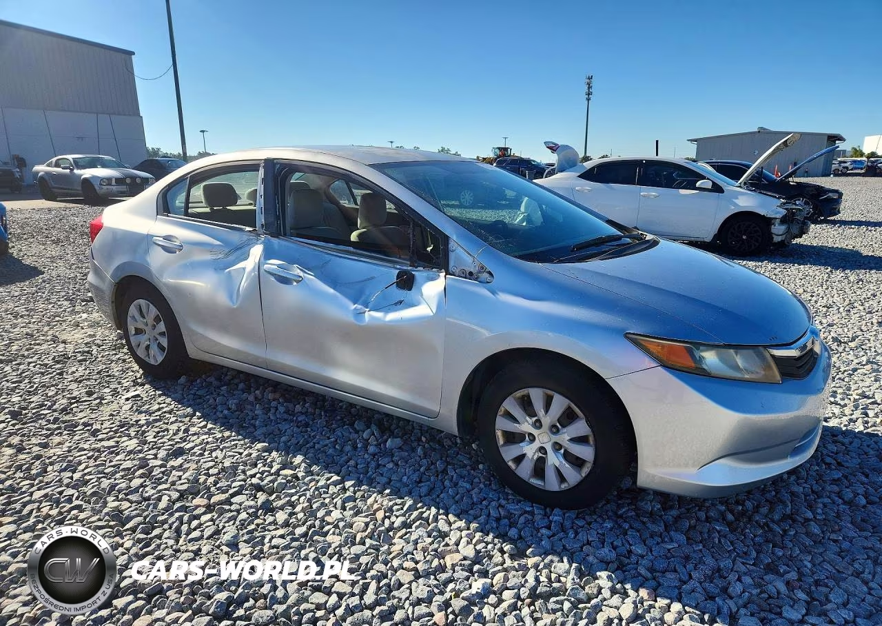 2012 Honda Civic Lx VIN:2HGFB2F59CH611455 - 4