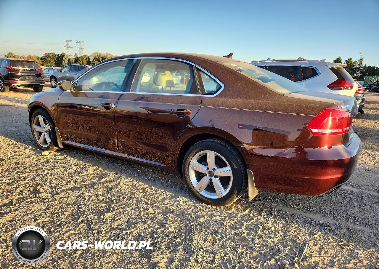2012 Volkswagen Passat Se VIN:1VWBP7A35CC097430 - 2
