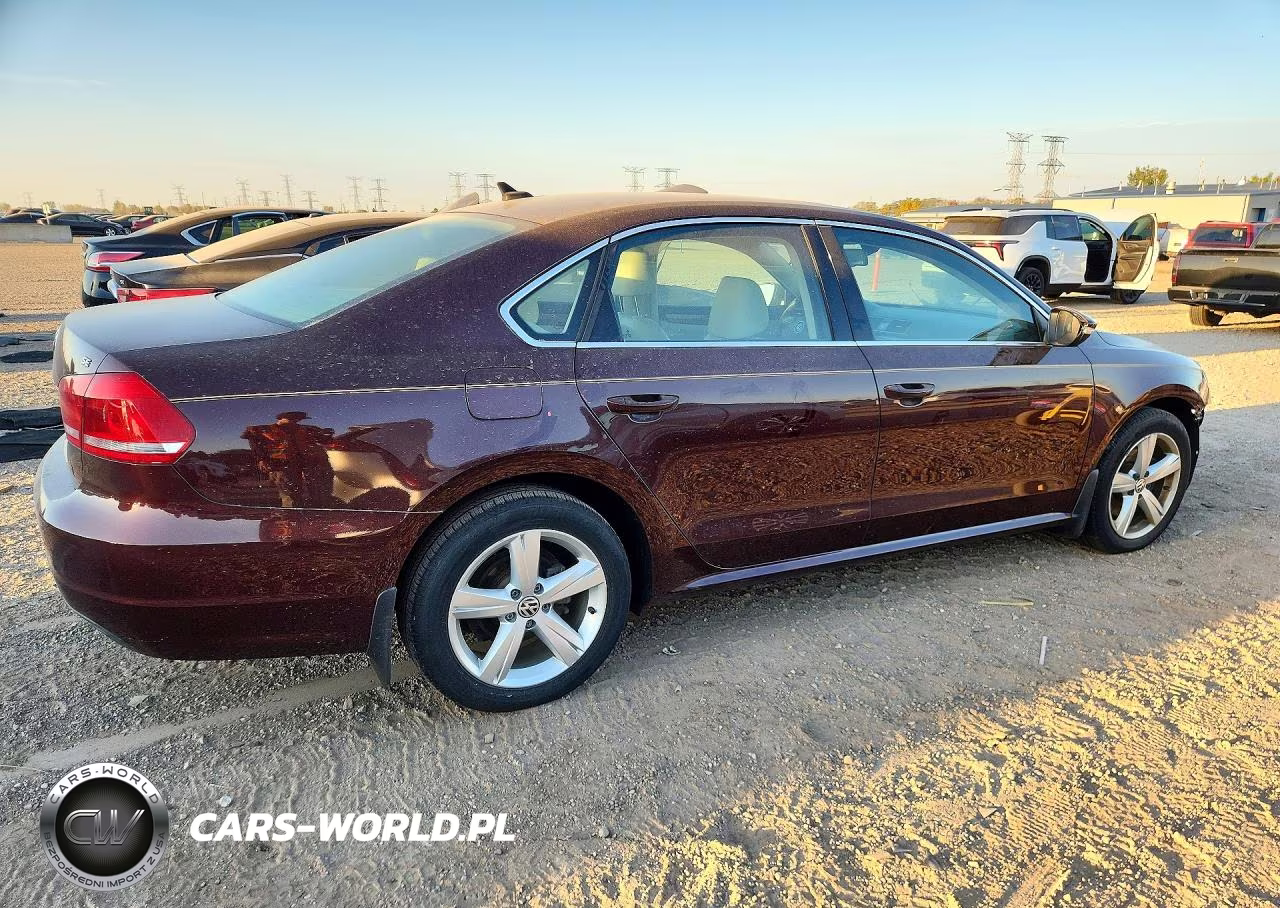 2012 Volkswagen Passat Se VIN:1VWBP7A35CC097430 - 3