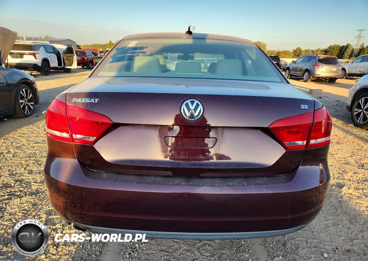 2012 Volkswagen Passat Se VIN:1VWBP7A35CC097430 - 6