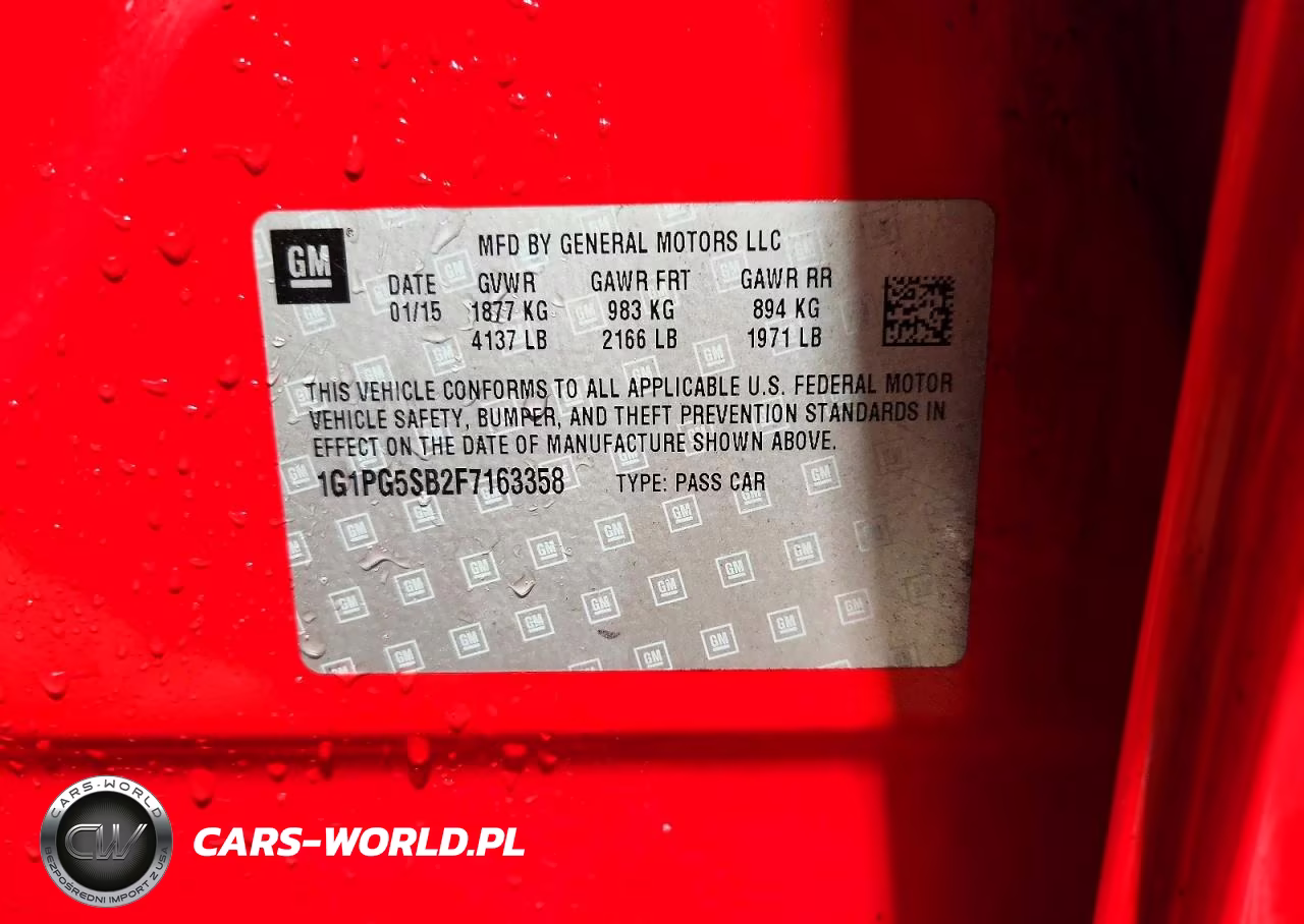 2015 Chevrolet Cruze Ltz VIN:1G1PG5SB2F7163358 - 12