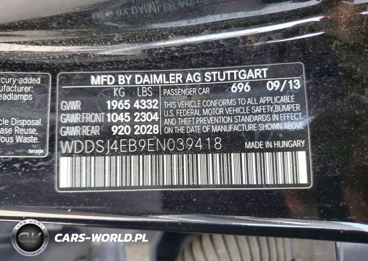 2014 Mercedes-Benz Cla 250 VIN:WDDSJ4EB9EN039418 - 12