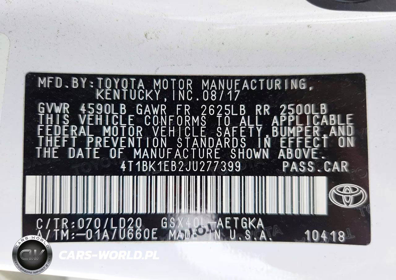 2018 Toyota Avalon Xle VIN:4T1BK1EB2JU277399 - 12
