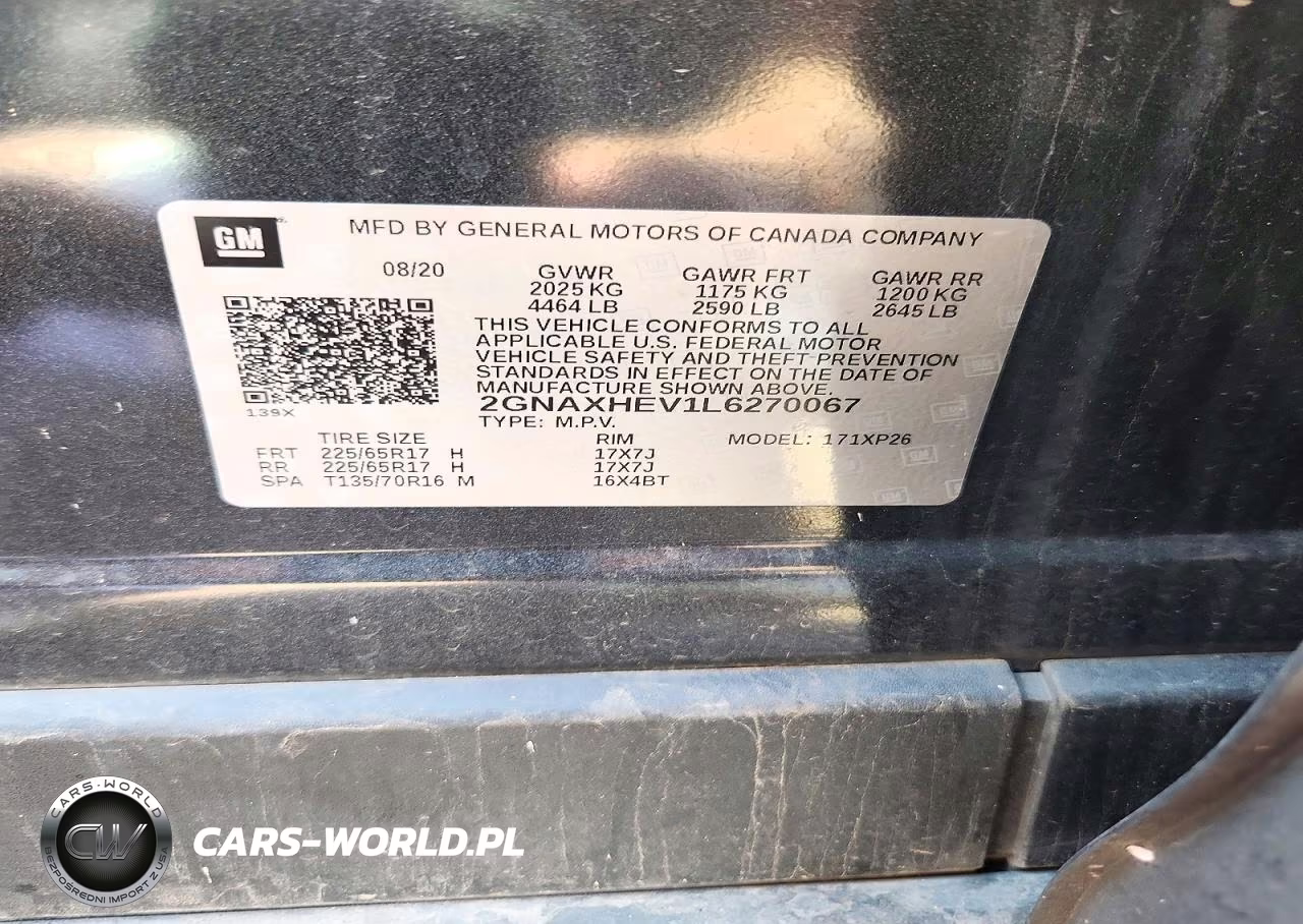 2020 Chevrolet Equinox Ls VIN:2GNAXHEV1L6270067 - 14