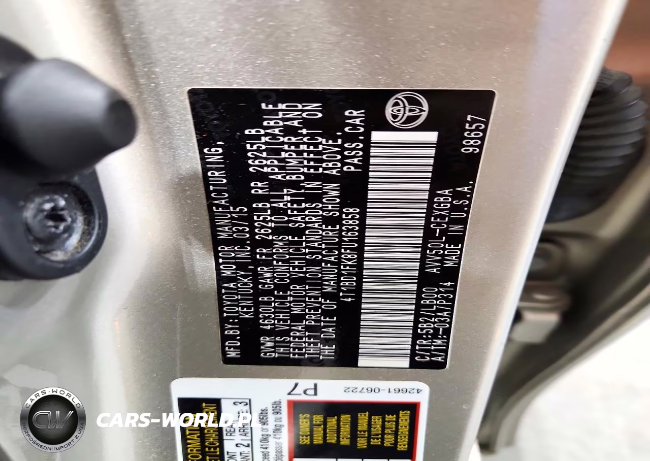 2015 Toyota Camry Hybrid Xle VIN:4T1BD1FK8FU163858 - 12