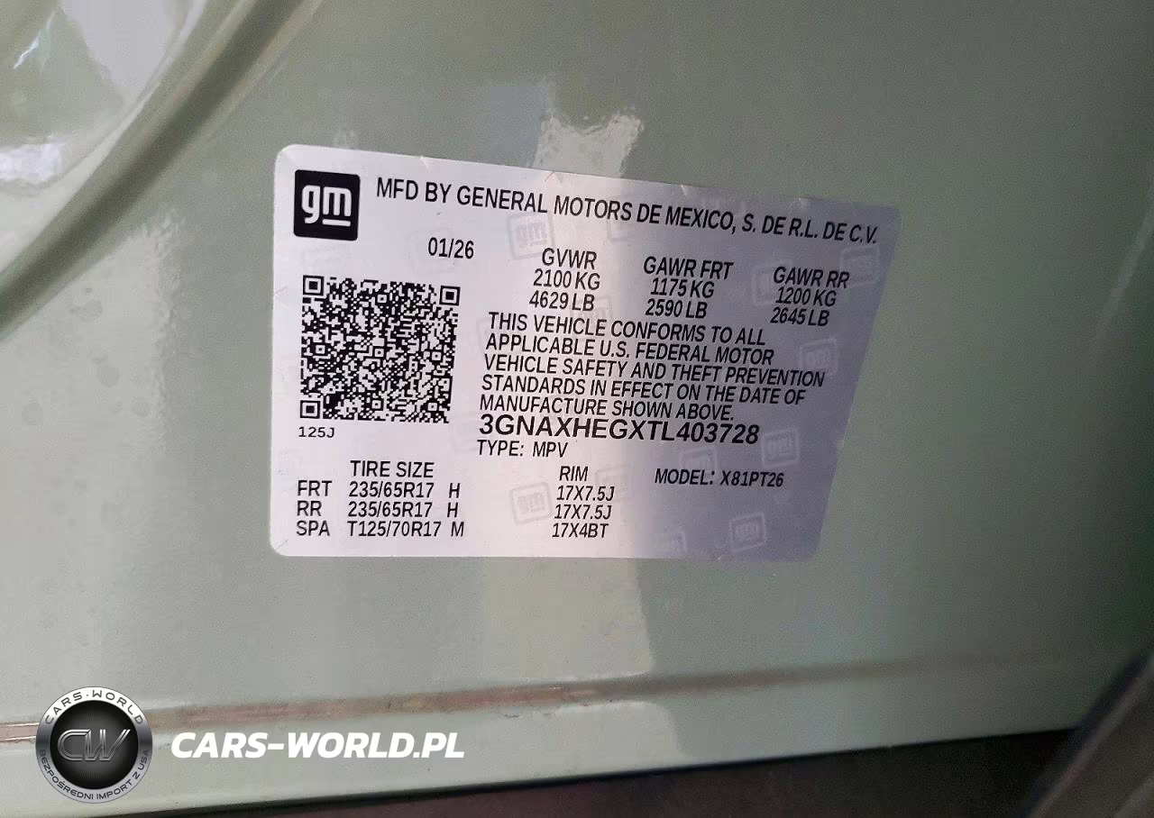 2026 Chevrolet Equinox Lt VIN:3GNAXHEGXTL403728 - 14