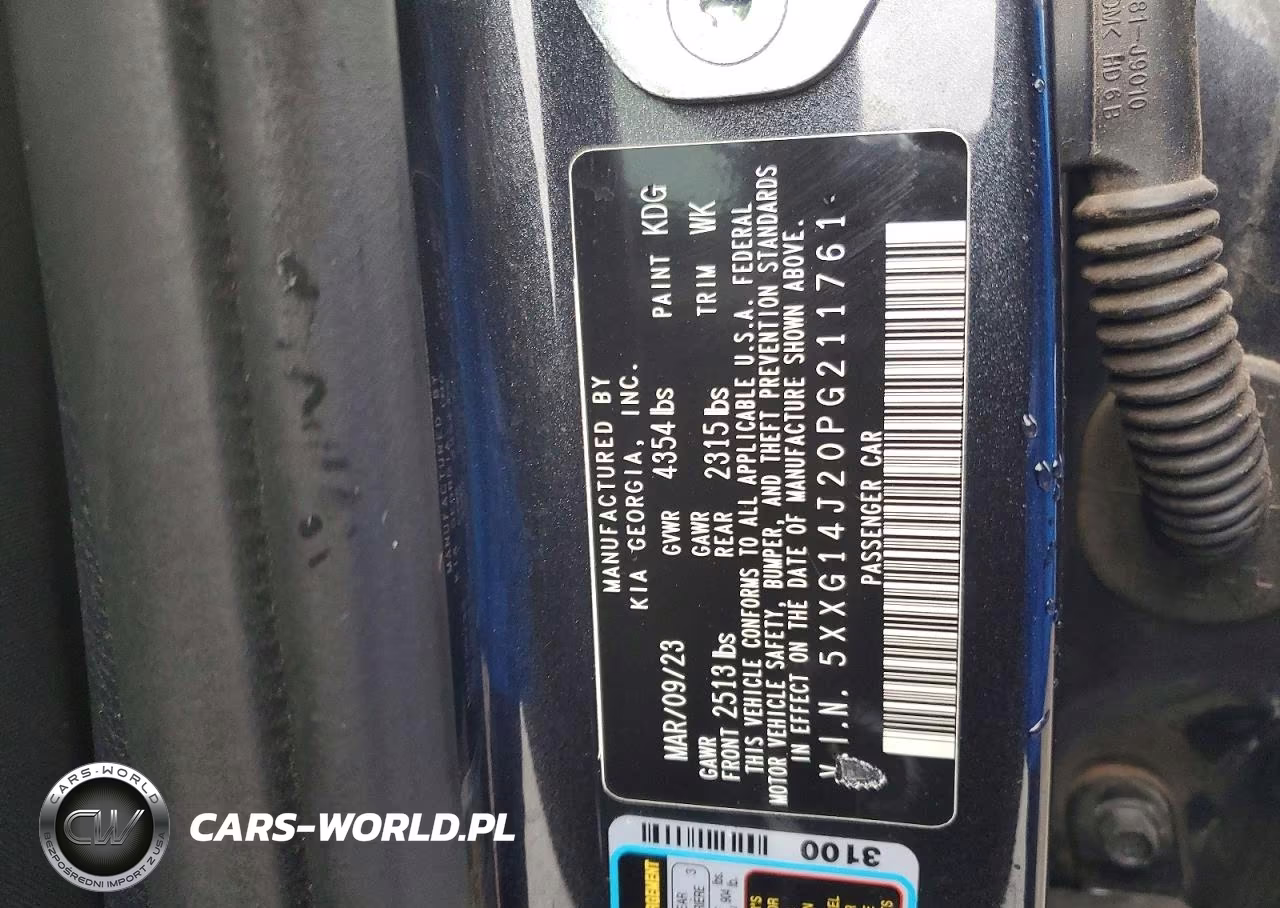 2023 Kia K5 Lxs VIN:5XXG14J20PG211761 - 12