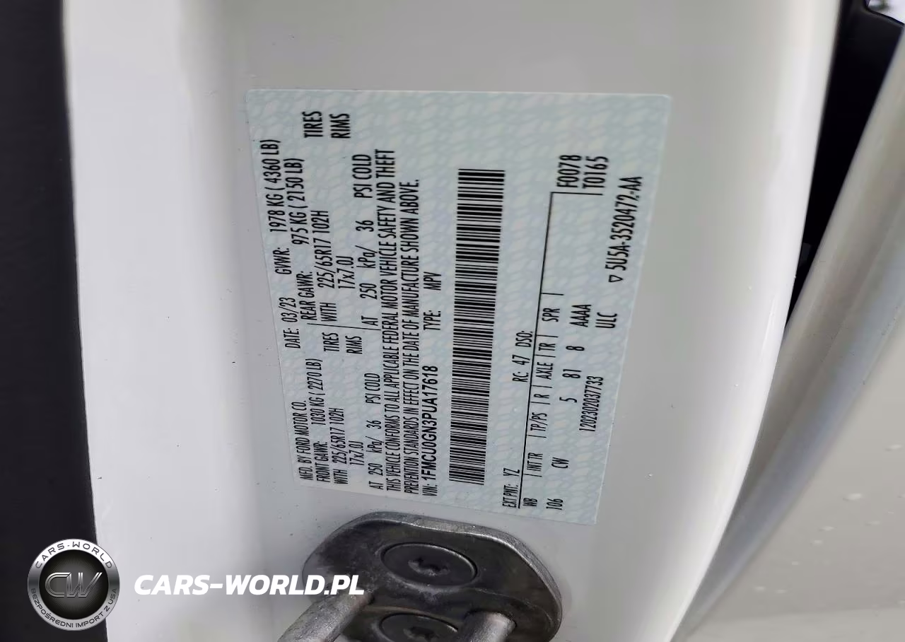2023 Ford Escape Active VIN:1FMCU0GN3PUA17618 - 14