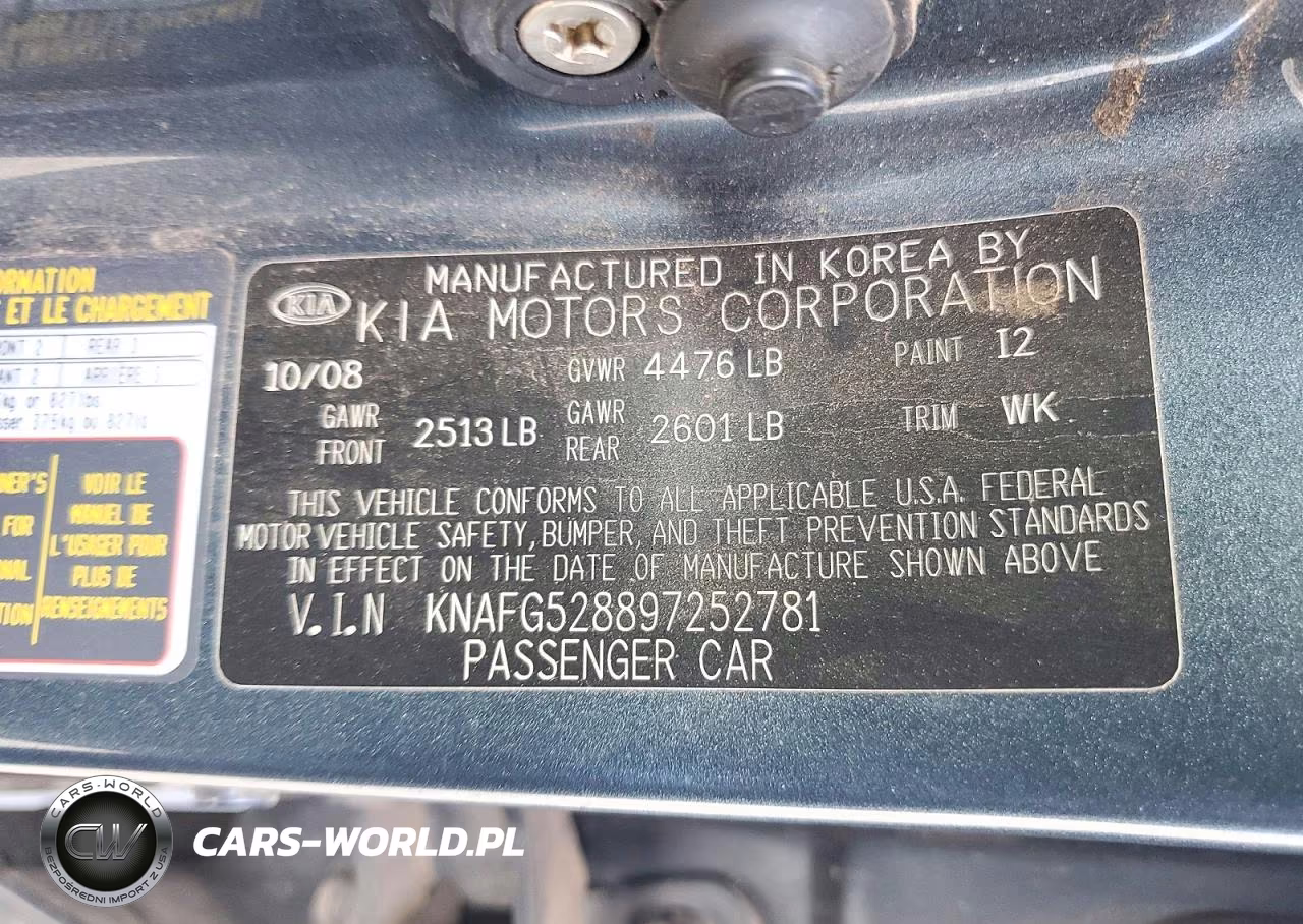 2009 Kia Rondo Base VIN:KNAFG528897252781 - 14