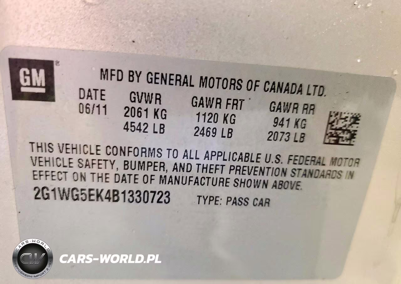 2011 Chevrolet Impala Lt VIN:2G1WG5EK4B1330723 - 12