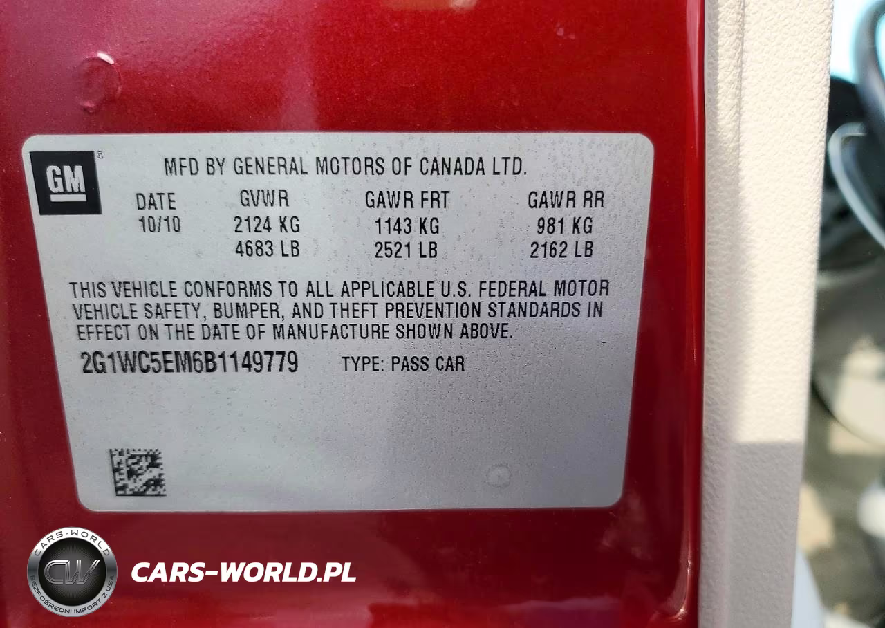 2011 Chevrolet Impala Ltz VIN:2G1WC5EM6B1149779 - 12