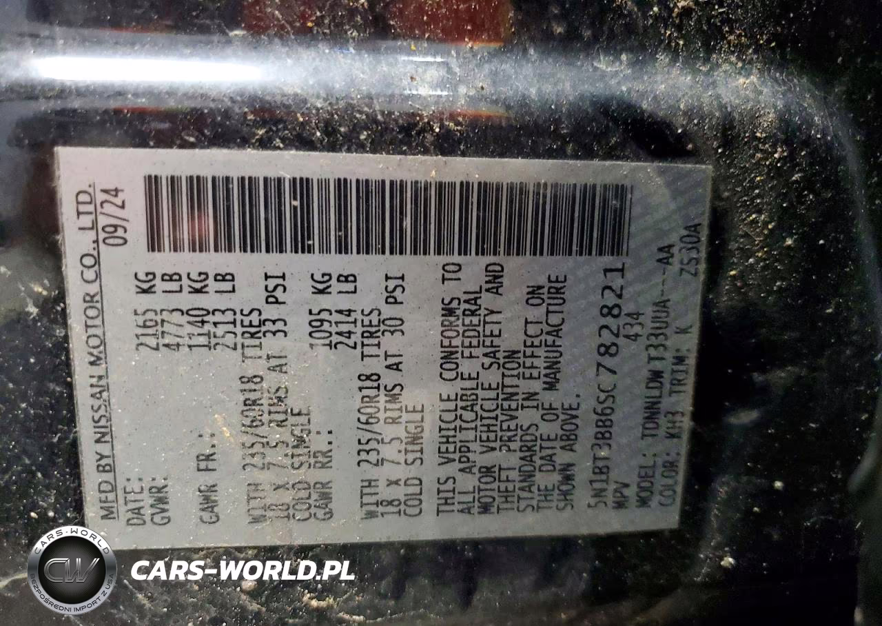 2025 Nissan Rogue Sv VIN:5N1BT3BB6SC782821 - 13