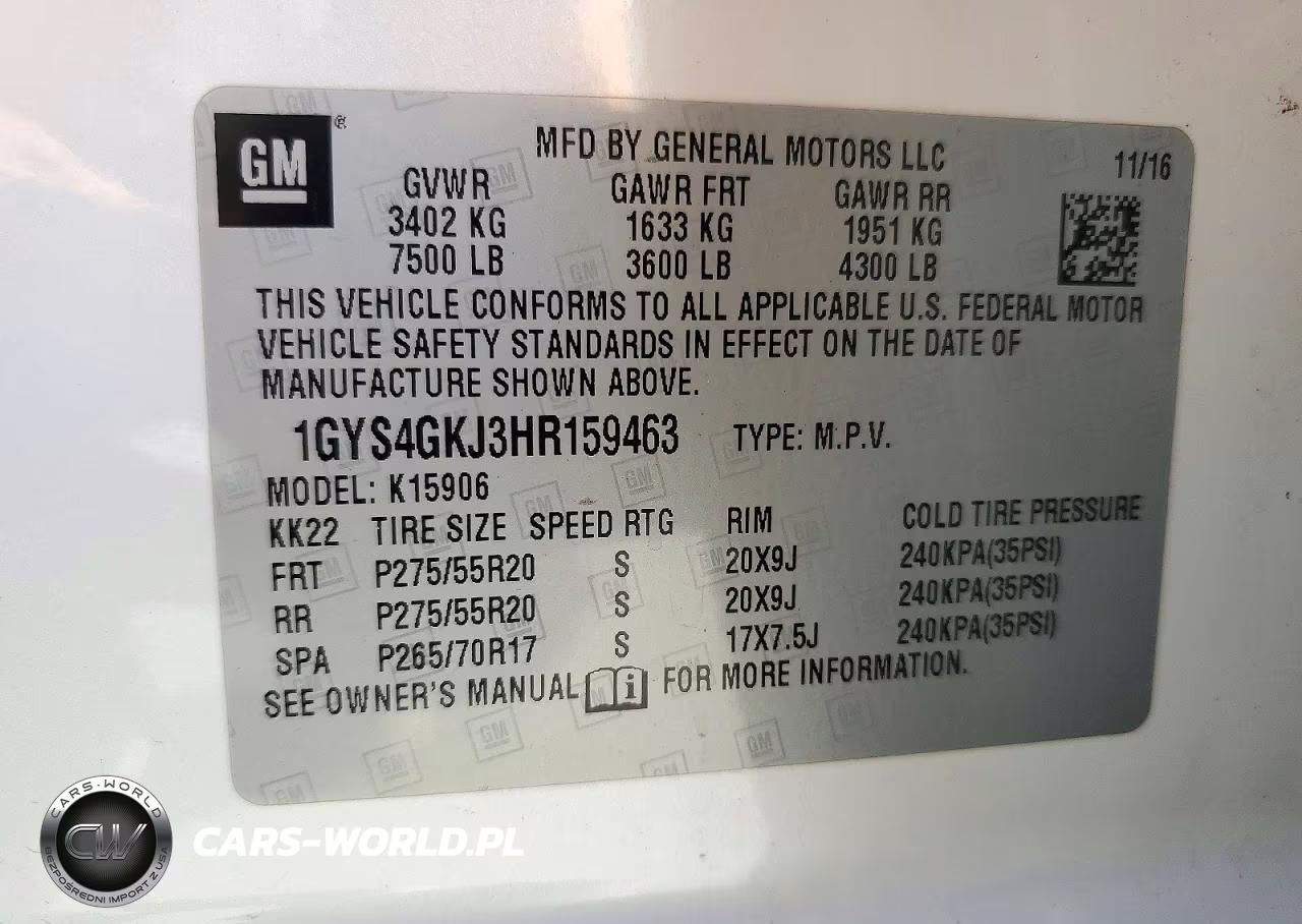 2017 Cadillac Escalade Esv VIN:1GYS4GKJ3HR159463 - 13