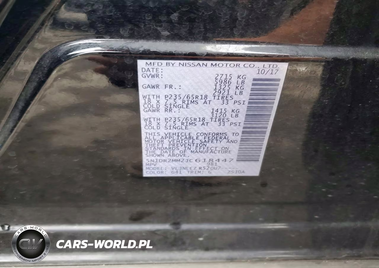2018 Nissan Pathfinder Sv VIN:5N1DR2MM2JC618447 - 14