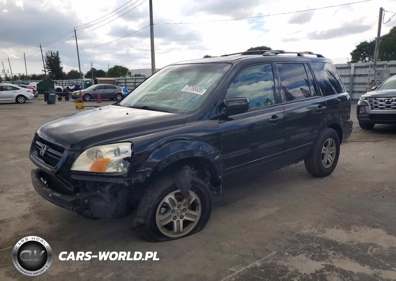 2004 Honda Pilot Ex VIN:5FNYF18424B002788 - 1