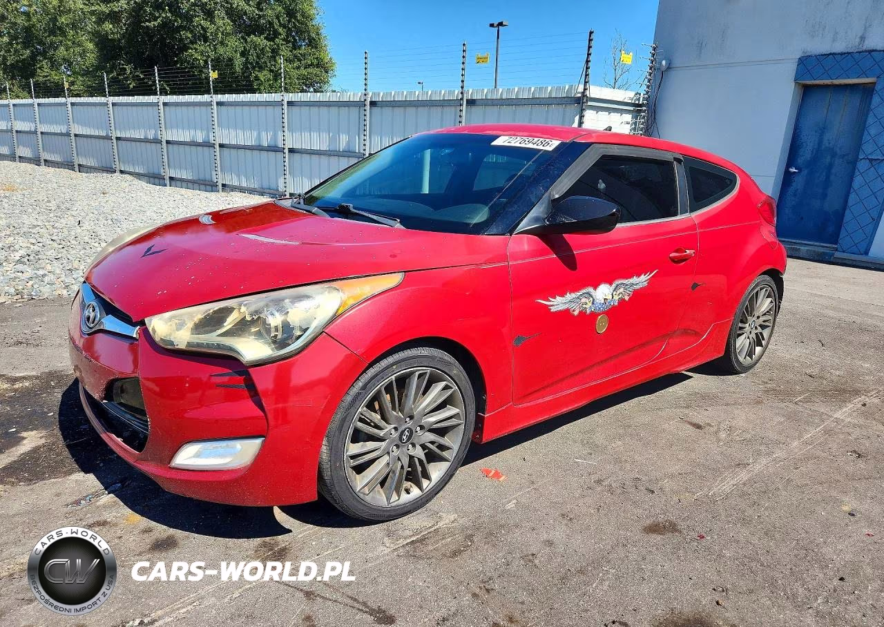 2013 Hyundai Veloster Re Mix VIN:KMHTC6AD1DU156261 - 1