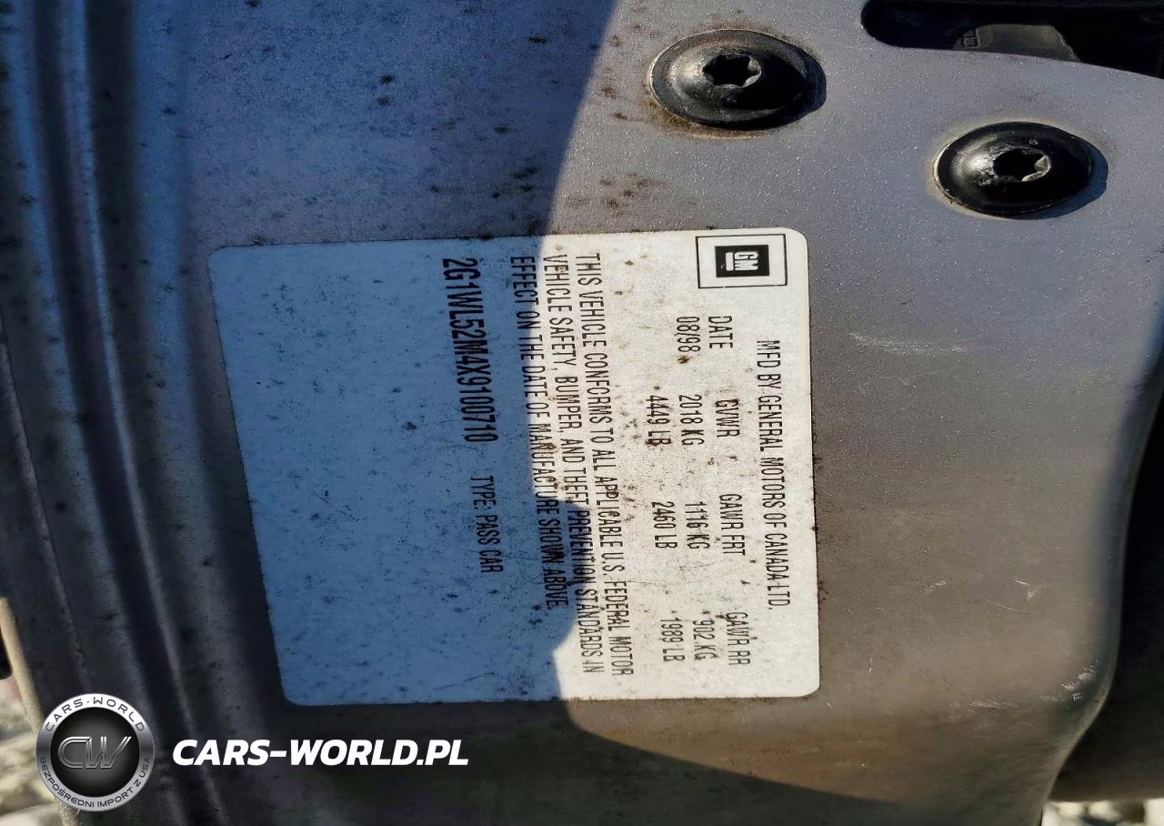 1999 Chevrolet Lumina Base VIN:2G1WL52M4X9100710 - 13