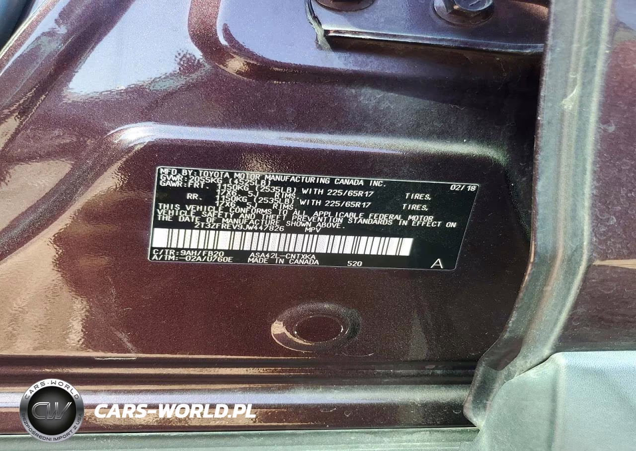 2018 Toyota Rav4 Le VIN:2T3ZFREV9JW447826 - 12