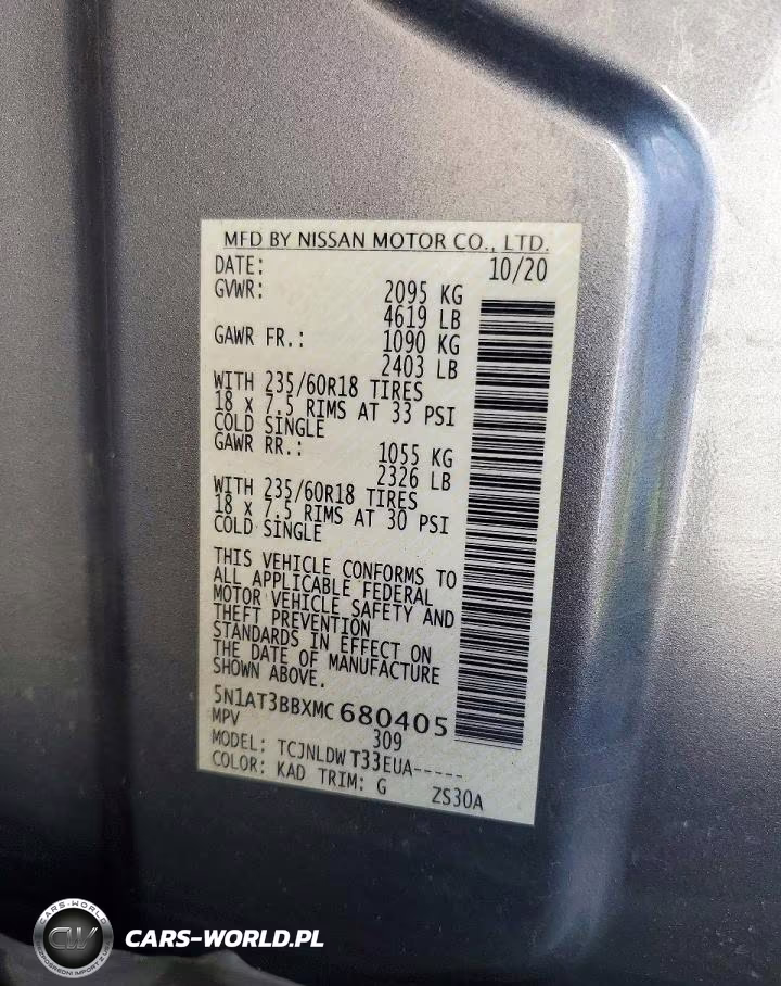 2021 Nissan Rogue Sv VIN:5N1AT3BBXMC680405 - 13