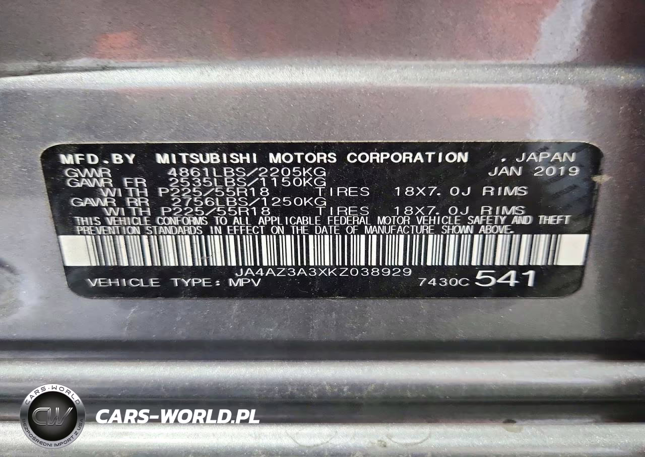 2019 Mitsubishi Outlander Se VIN:JA4AZ3A3XKZ038929 - 13