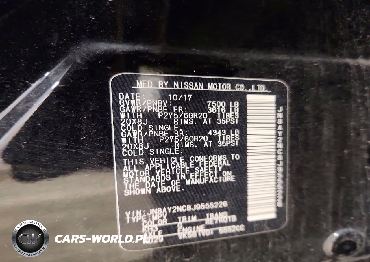 2018 Nissan Armada Sl VIN:JN8AY2NC8J9555226 - 13