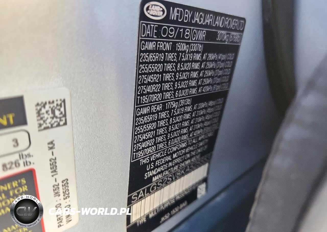 2019 Land Rover Range Rover Hse VIN:SALGS2SV8KA525553 - 13