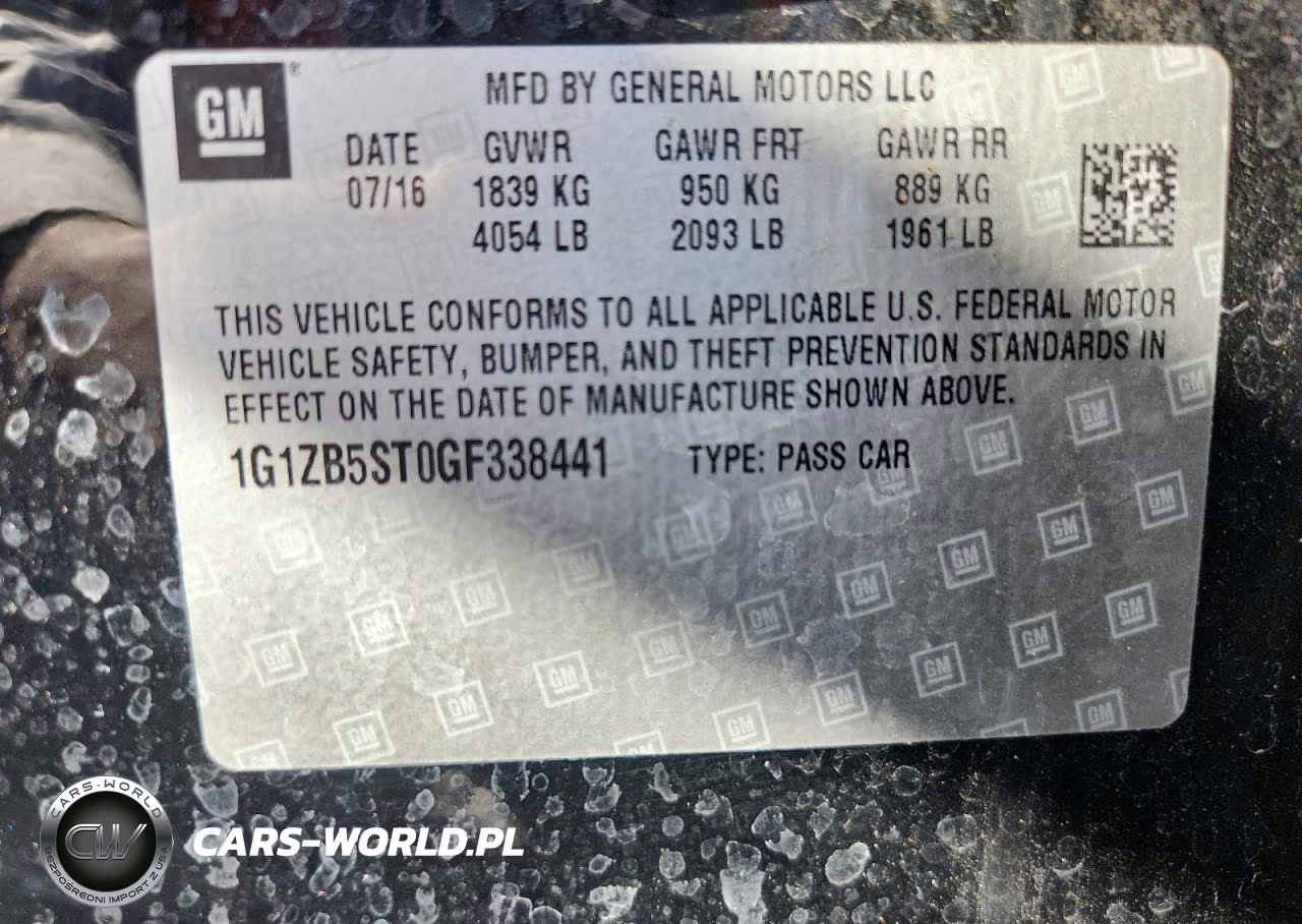 2016 Chevrolet Malibu Ls VIN:1G1ZB5ST0GF338441 - 12
